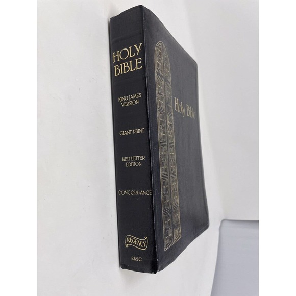 Holy Bible 1976 Giant Print King James Version Red Letter Reference Concordance - Picture 2 of 16